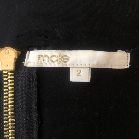 Maje Sleeveless Figure Hugging Black Dress - Picture 5 of 7